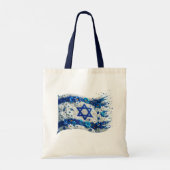 People of Israel Flag blossoming in flowers  Tote Tragetasche (Rückseite)