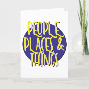People Places & Things Genesungsslogan Jubiläum Karte
