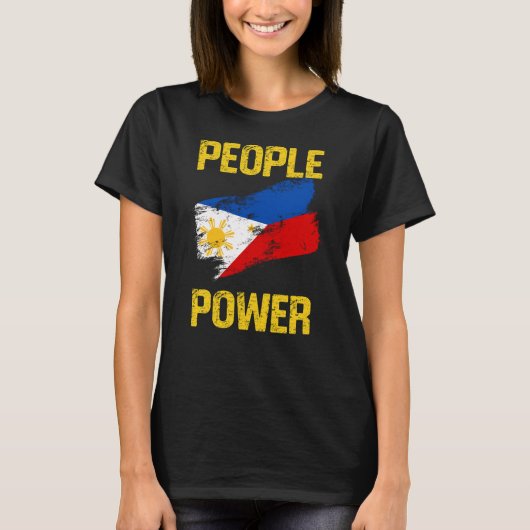People Power Impeach Marcos Protest Tee Corruption (Vorderseite)