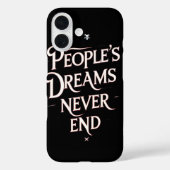 People’s Dreams Never End – Motivational Anime Quo Case-Mate iPhone Hülle (Rückseite)