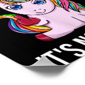 People Say I Act Like I Dont Care Funny Sarcastic  Poster (Ecke)