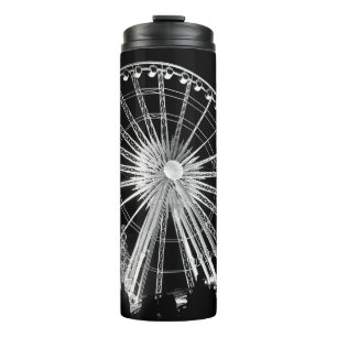 PEOPLE STANDING NEAR FERRIS WHEEL THERMOSBECHER