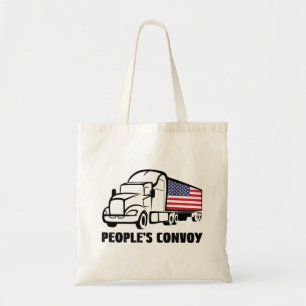 People's Convoy 2022 I support Truckers American Tragetasche