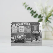 People's Liquor Store, 1938 Postkarte (Stehend Vorderseite)