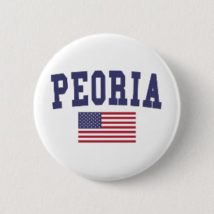 Peoria AZ US Flag Button