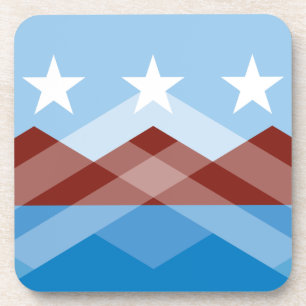 Peoria-Flaggen-Untersetzer Getränkeuntersetzer