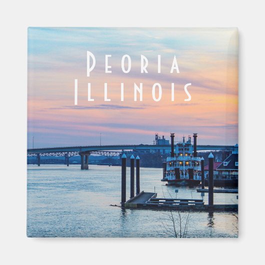 Peoria Illinois bei Sunset Magnet (Vorne)