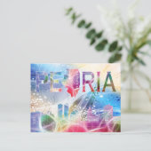 Peoria, Illinois - Farbdesign Postkarte (Stehend Vorderseite)