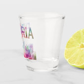 Peoria, Illinois II - farbenfrohe Gestaltung Schnapsglas (Rechts)