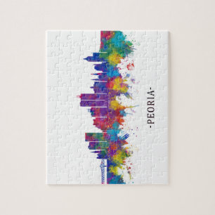 Peoria Illinois Skyline Puzzle