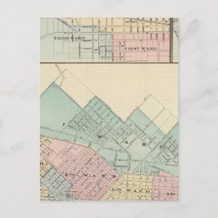 Peoria, Oneida, Knoxville und Dallas Postkarte