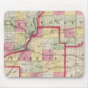 Peoria, Woodford, Tazewell Landkreise Mousepad