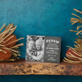 Pepaw Großvater Vatertag Kinder Foto Fotoplatte (Seite)