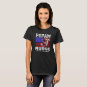 Pepaw Nurse The Man The Legend American Flag T-Shirt (Vorne ganz)
