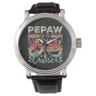 Pepaw of the Birthday Cruiser Vacation Vintag Armbanduhr