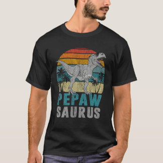 Pepawsaurus T Rex Dinosaur Pepaw Saurus Father s D T-Shirt