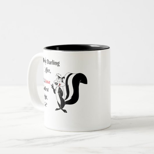 Pepe Le Pew Nostalgische Kaffeetasse (Vorderseite Links)
