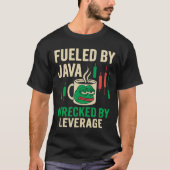 Pepe Leverage Kaffee Crypto Shirt (Vorderseite)