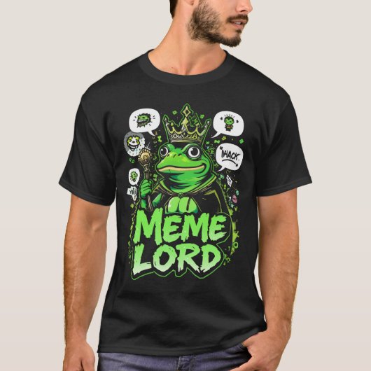 Pepe Meme Lord Mens T-Shirt (Vorderseite)