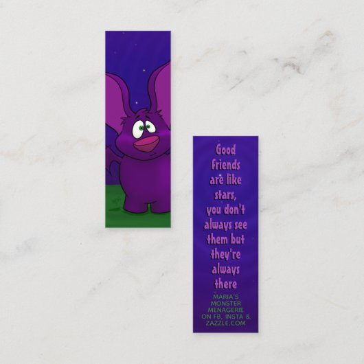 Pepe the Bat, Kindness Cards Mini Visitenkarte (Vorne/Hinten)