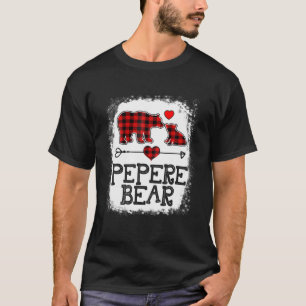 Pepere Bear Christmas Pajama Red Kariert Buffalo F T-Shirt