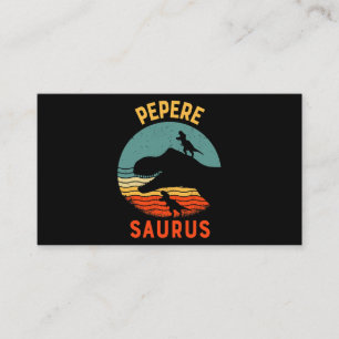 Pepere Dinosaur Peperesaurus Matching Family Visitenkarte