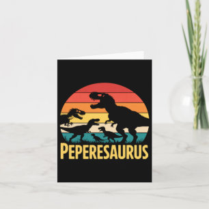 Peperesaurus T Rex Dinosaurier Pepere Saurus Famil Karte