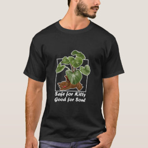 Peperomia Katzenfreundliche Pflanze Schlafende Flu T-Shirt