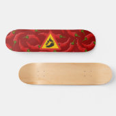Peperonigefahrenzeichen Skateboard (Horizontal)