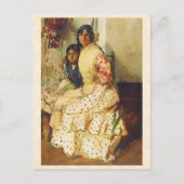 Pepilla und ihre Tochter Joaquín Sorolla Postkarte (Vorderseite)