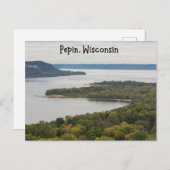 Pepin Wisconsin Postcard Postkarte (Vorne/Hinten)