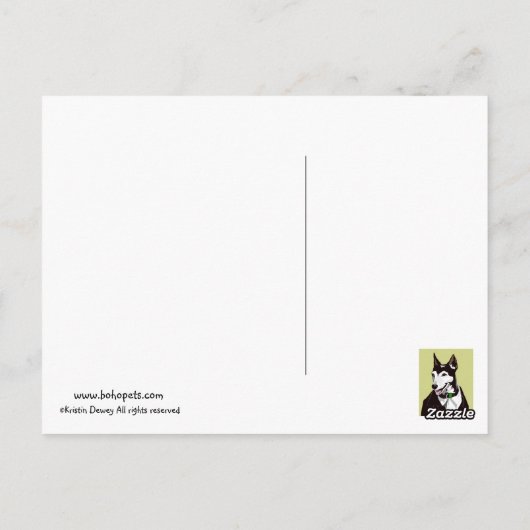 PepiSmartDog Postcard Postkarte (Rückseite)