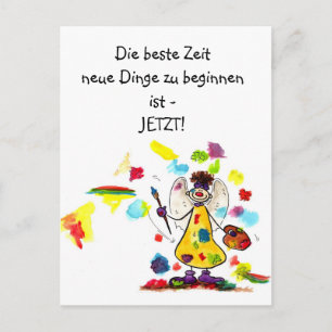 Pepita-Engel als Postenergiearmut Postkarte