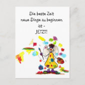 Pepita-Engel als Postenergiearmut Postkarte (Vorderseite)