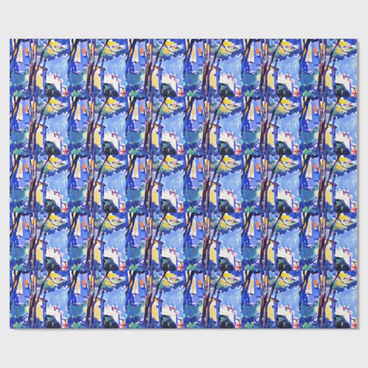 Peploe - Street Scene, Frankreich Geschenkpapier (Flach)