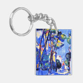 Peploe - Street Scene, Frankreich Schlüsselanhänger (Vorderseite links)