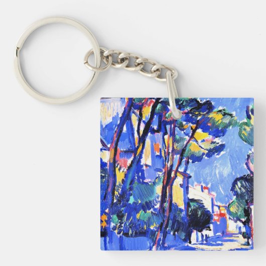 Peploe - Street Scene, Frankreich Schlüsselanhänger (Vorderseite)