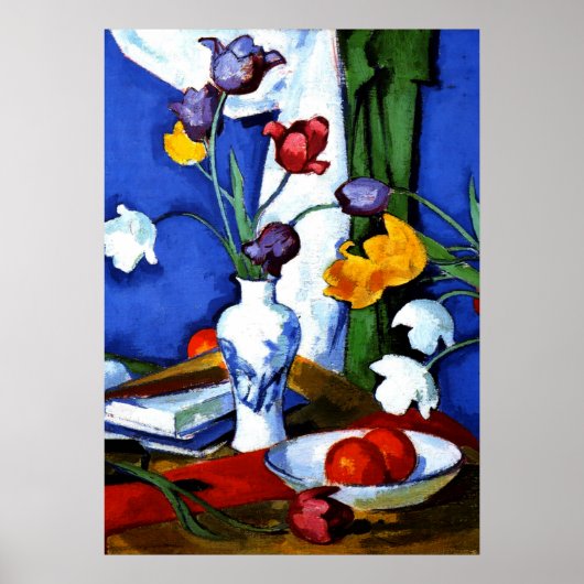 Peploe - Tulips und Obst Poster (Vorne)