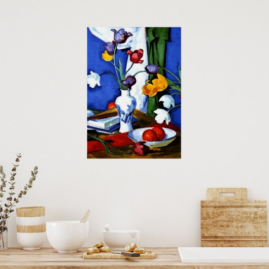 Peploe - Tulips und Obst Poster (Küche)