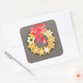 Pepparkakor Quadratischer Aufkleber (Umschlag)