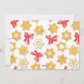 Pepparkakor Weihnachts-Foto Feiertagskarte (Rückseite)