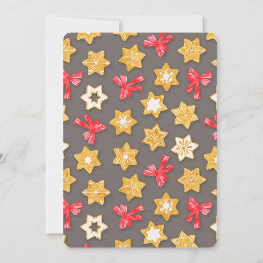 Pepparkakor Weihnachtskochaustausch Einladung (Rückseite)