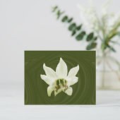 Pepper-Blume abstrakt ~ Postkarte (Stehend Vorderseite)