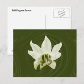 Pepper-Blume abstrakt ~ Postkarte (Vorne/Hinten)