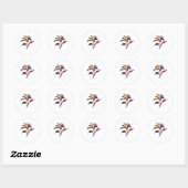 Pepper Blume Drei Sticker (Blatt)
