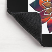 Pepper-Blume oder vielleicht ein Weihnachtssternen Mousepad (Ecke)