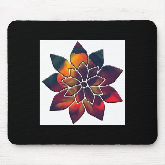 Pepper-Blume oder vielleicht ein Weihnachtssternen Mousepad (Vorne)