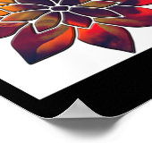 Pepper-Blume oder vielleicht ein Weihnachtssternen Poster (Ecke)