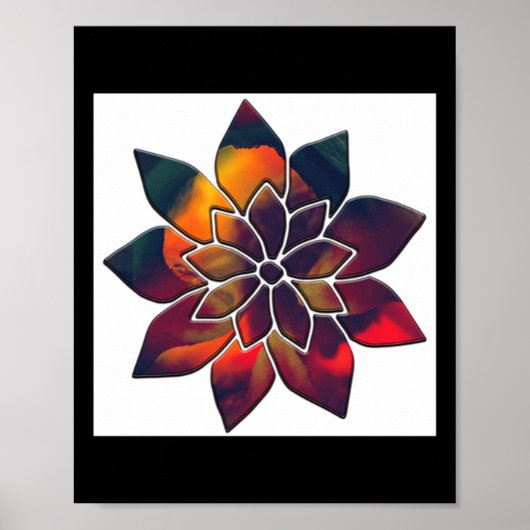 Pepper-Blume oder vielleicht ein Weihnachtssternen Poster (Vorne)