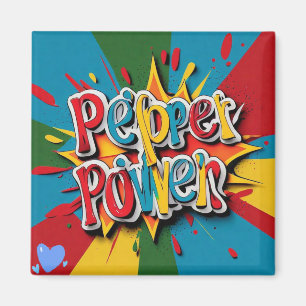 "Pepper Color Burst" Magnet